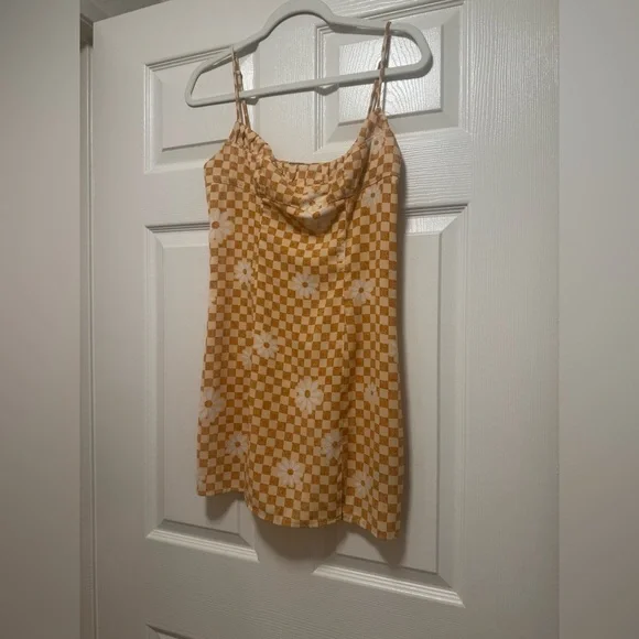 Urban Outfitters Lumi Daisy Check Print Dress - Picture 5 of 11